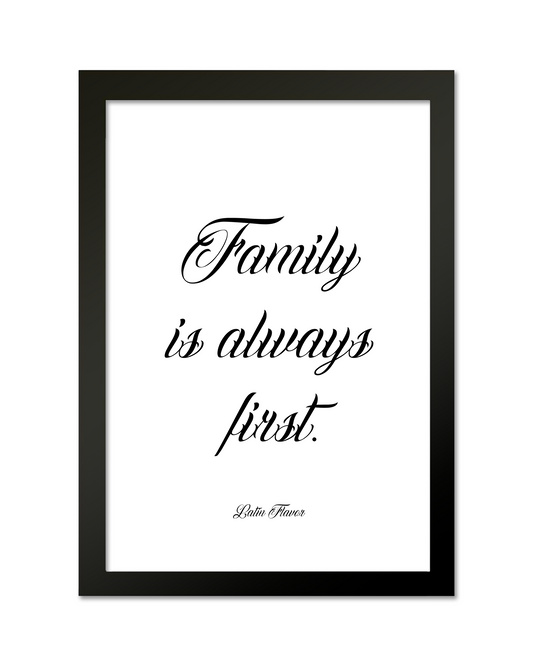 Quadro "Family Is Always First"