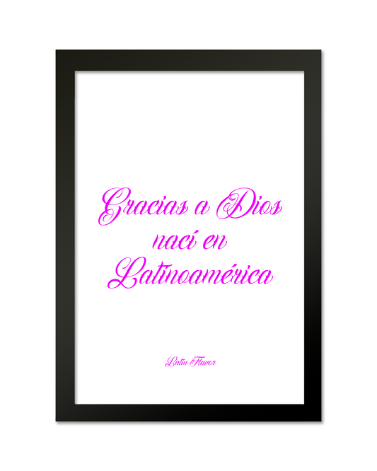 Quadro "Gracias a Dios"